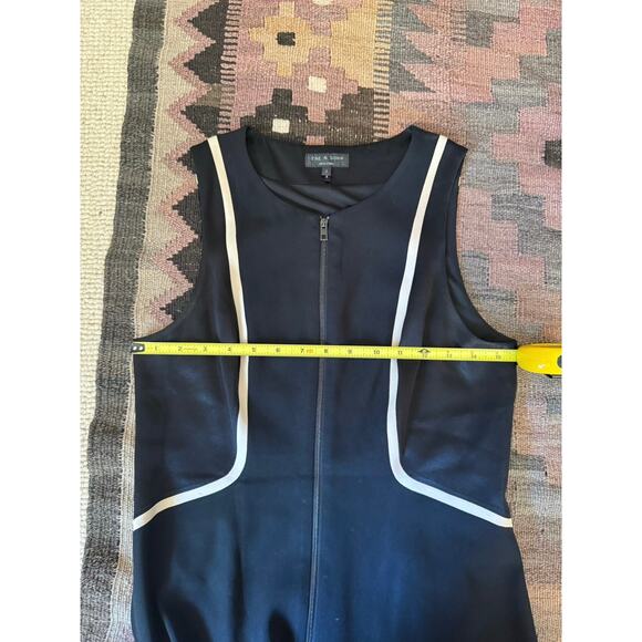 Rag & Bone Black Andrea Front Zip Black Dress - Picture 12 of 13